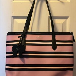 Kate Spade Pink and Black Tote